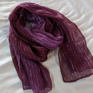 3/$20 Purple Metallic Scarf
